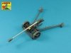 Aber 35L-328 Lufa do niemieckiej armaty p/panc Pak 40 bez hamulca wylotowego / Barrel for German 75mm PaK 40 gun without muzzle brake 1/35